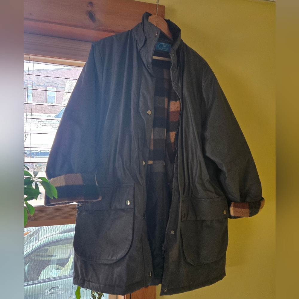 Vintage Genevan Lined Jacket with Pull String at Waist, M/L